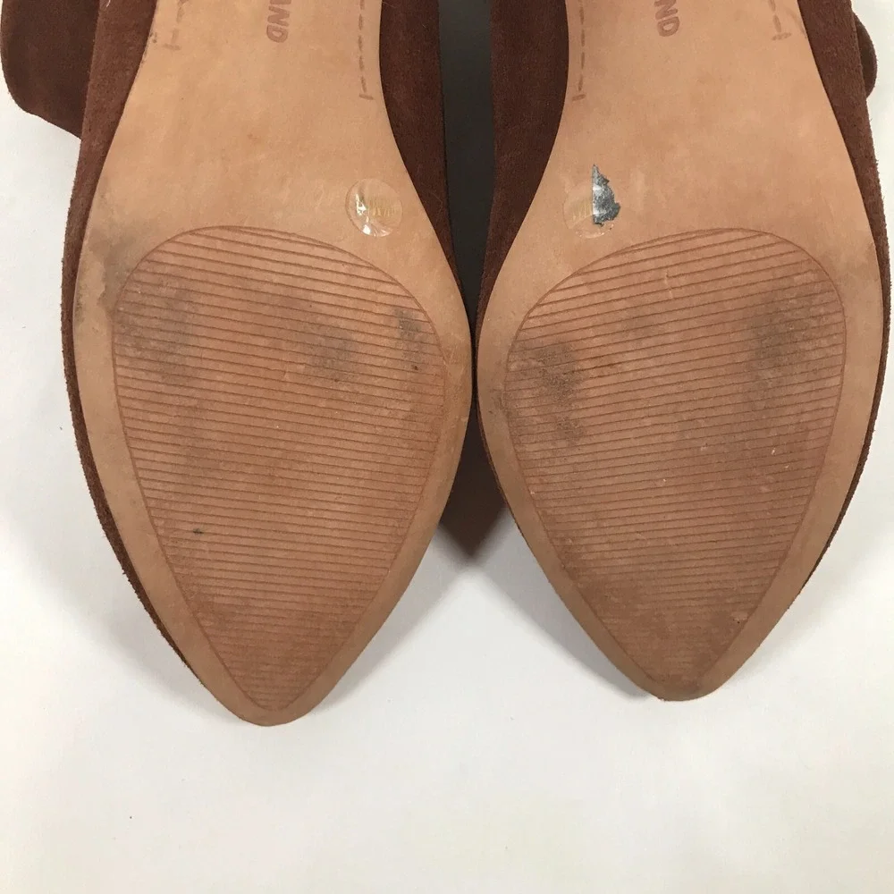 Lucky‎ Brand Womens Suede Ankle Boots M/41 Brown Leather Upper Zaprika Size 9.5